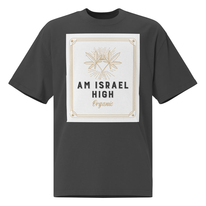 Am Israel High | Unisex Oversized Faded T-Shirt