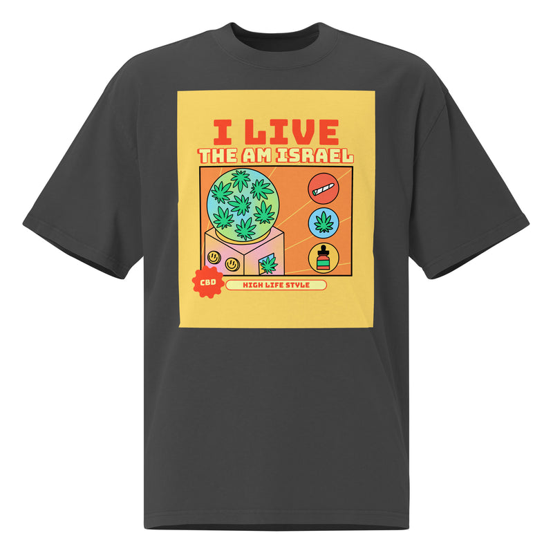 Am Israel High | Unisex Oversized Faded T-Shirt