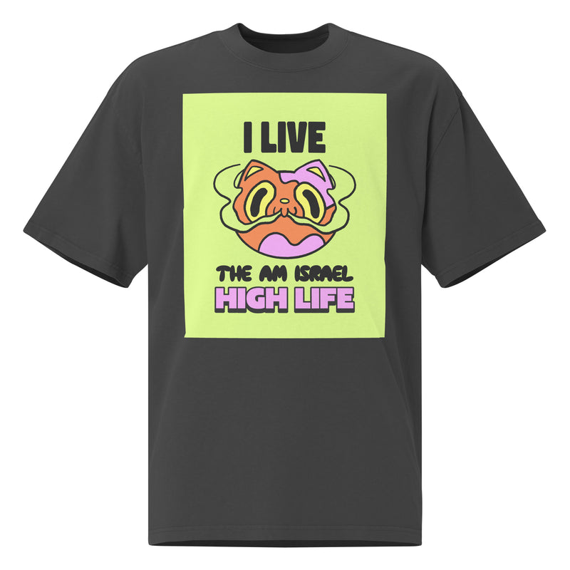 Am Israel High | Unisex Oversized Faded T-Shirt