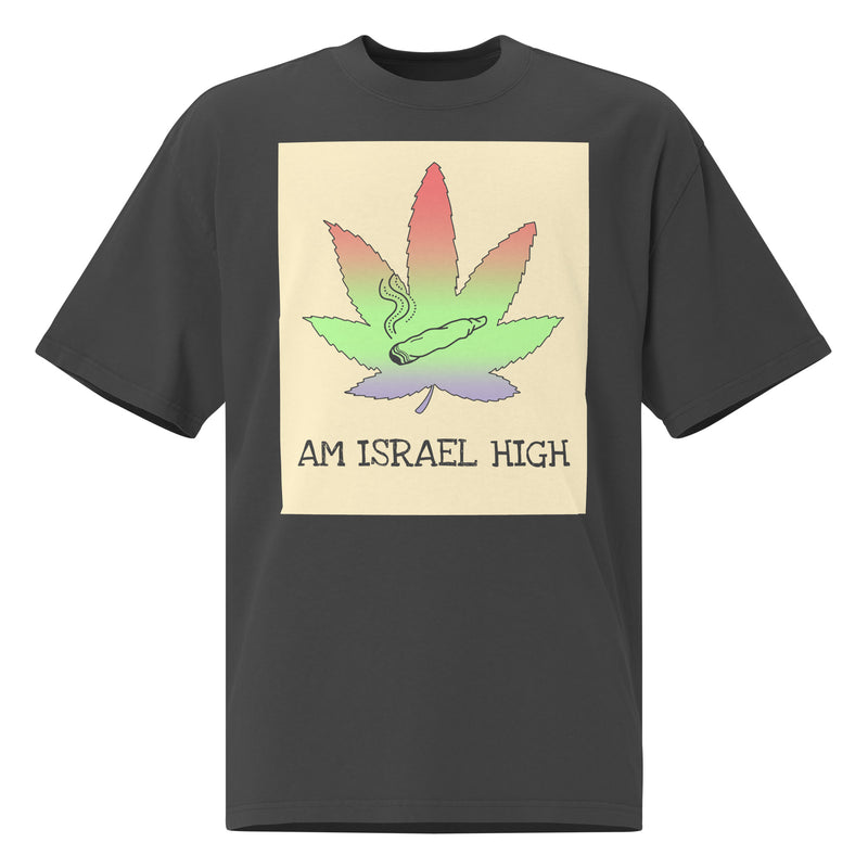 Am Israel High | Unisex Oversized Faded T-Shirt