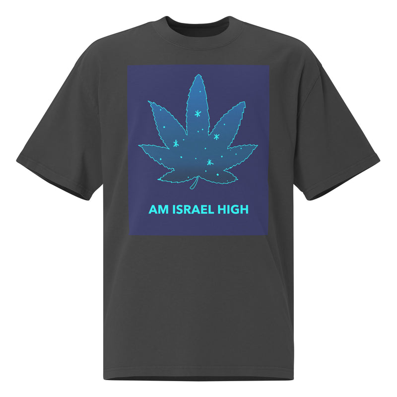 Am Israel High | Unisex Oversized Faded T-Shirt