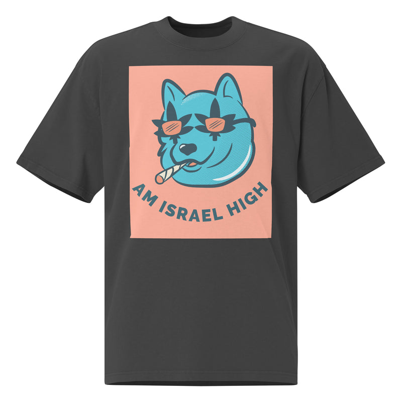 Am Israel High | Unisex Oversized Faded T-Shirt
