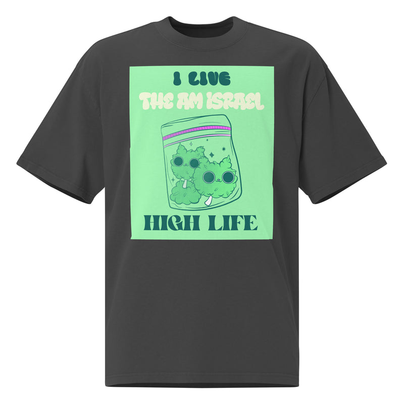 Am Israel High | Unisex Oversized Faded T-Shirt