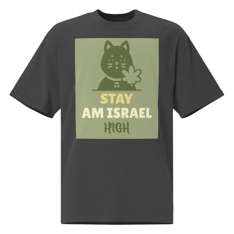 Am Israel High | Unisex Oversized Faded T-Shirt