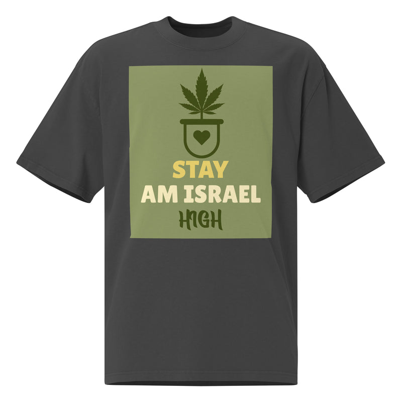 Am Israel High | Unisex Oversized Faded T-Shirt