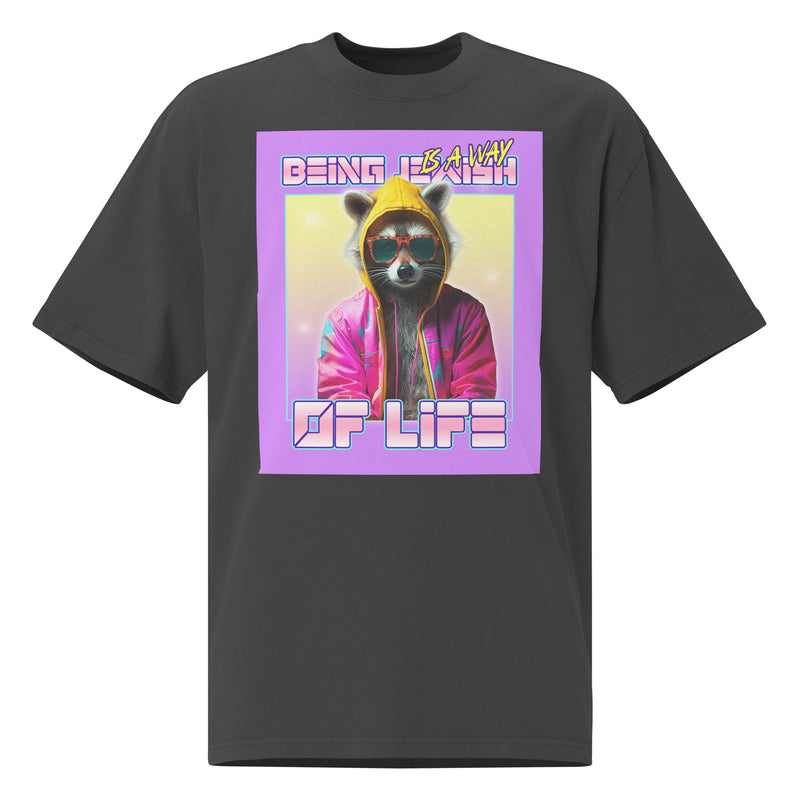 Mr Racoon | Unisex Oversized Faded T-Shirt