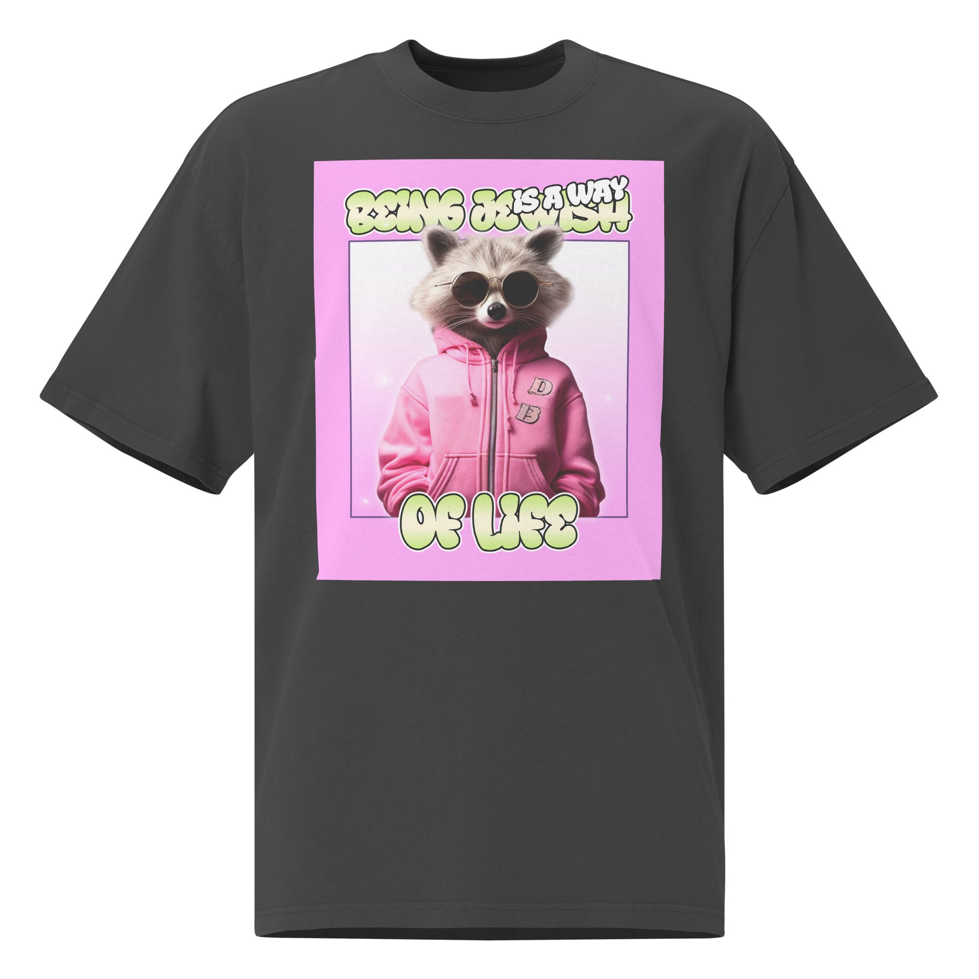 Mr Racoon | Unisex Oversized Faded T-Shirt