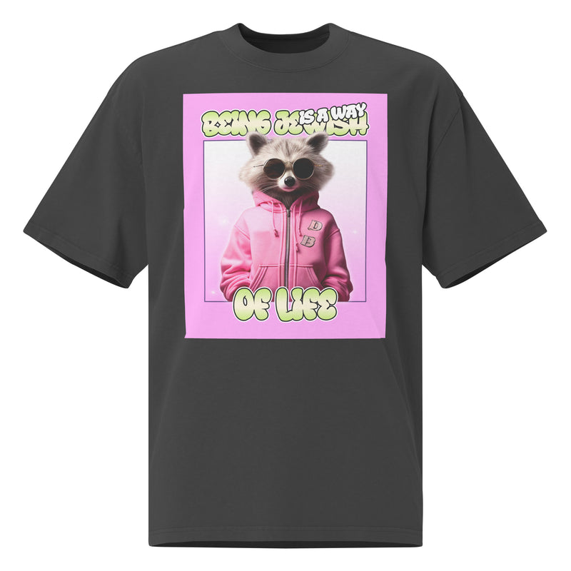 Mr Racoon | Unisex Oversized Faded T-Shirt