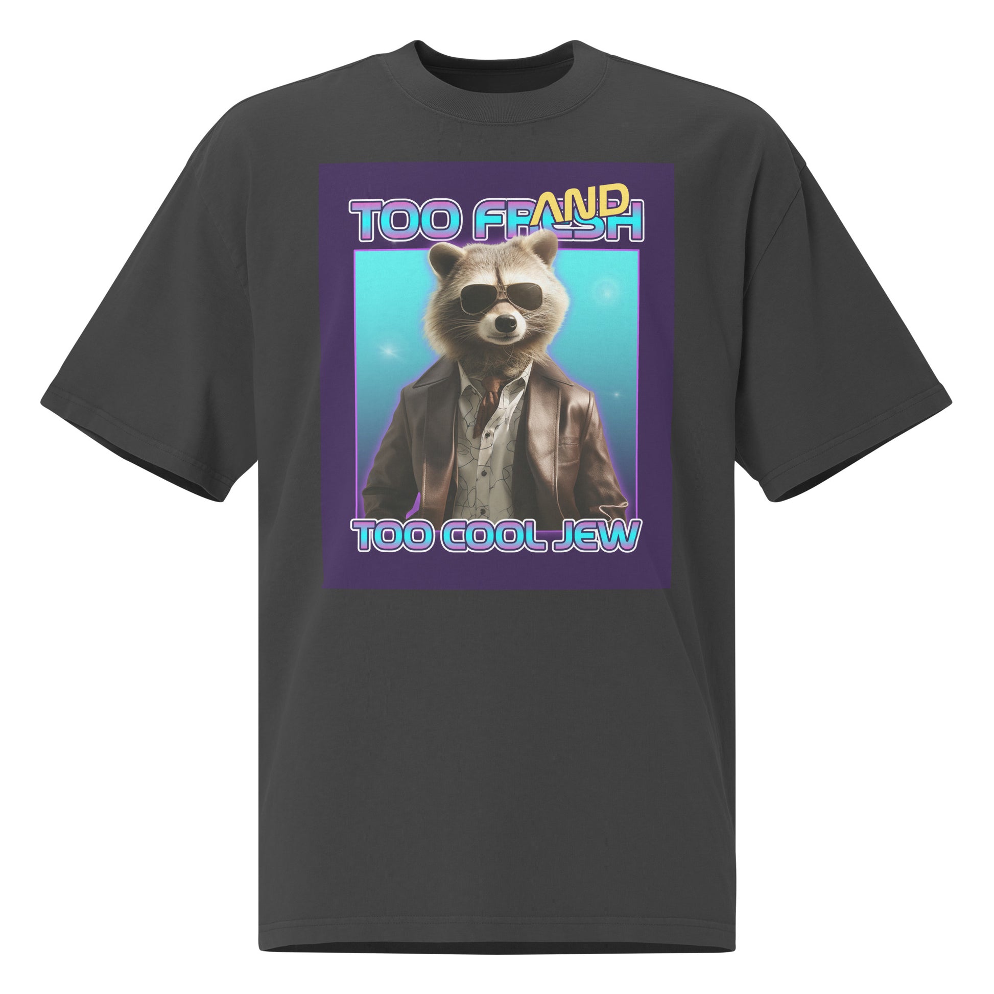 Mr Racoon | Unisex Oversized Faded T-Shirt