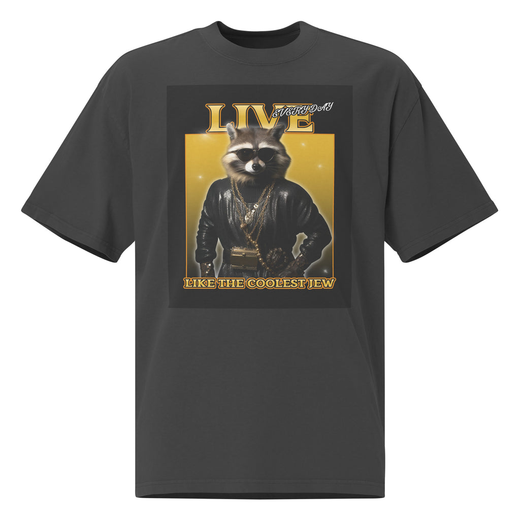 Mr Racoon | Unisex Oversized Faded T-Shirt