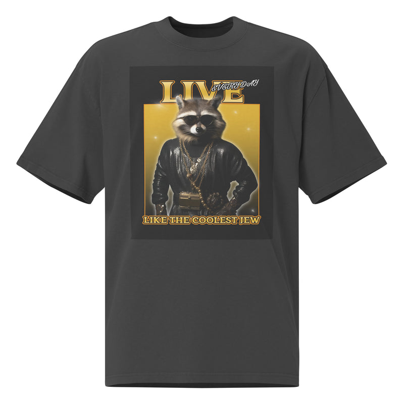 Mr Racoon | Unisex Oversized Faded T-Shirt