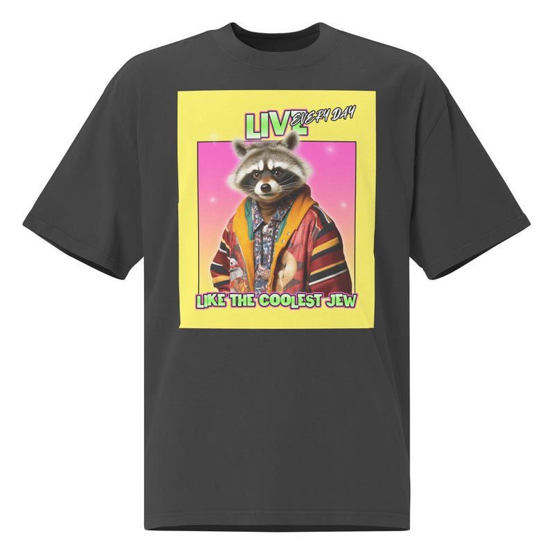 Mr Racoon | Unisex Oversized Faded T-Shirt