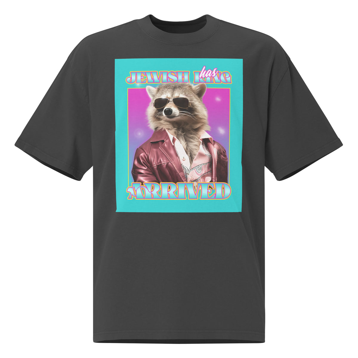 Mr Racoon | Unisex Oversized Faded T-Shirt Jouparty