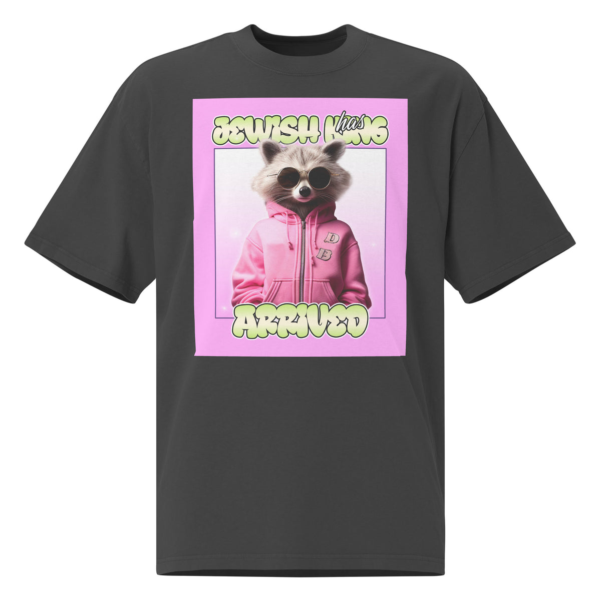 Mr Racoon | Unisex Oversized Faded T-Shirt Jouparty