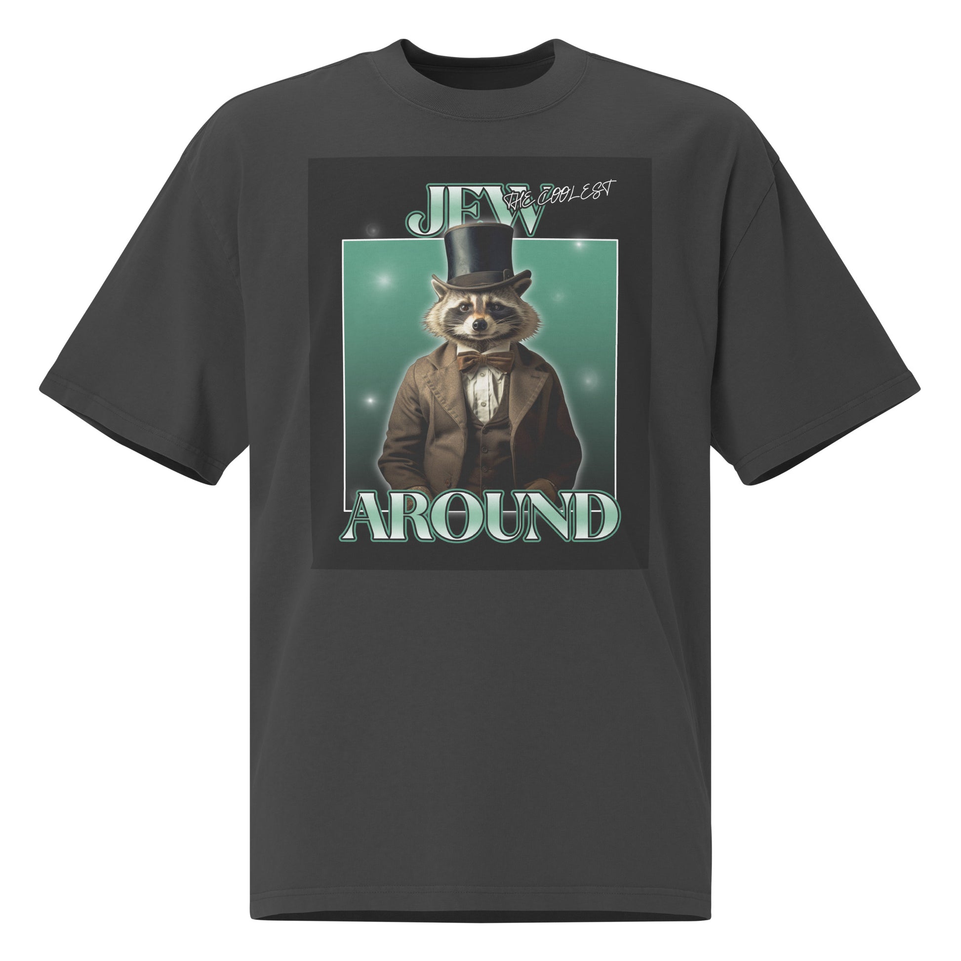 Mr Racoon | Unisex Oversized Faded T-Shirt