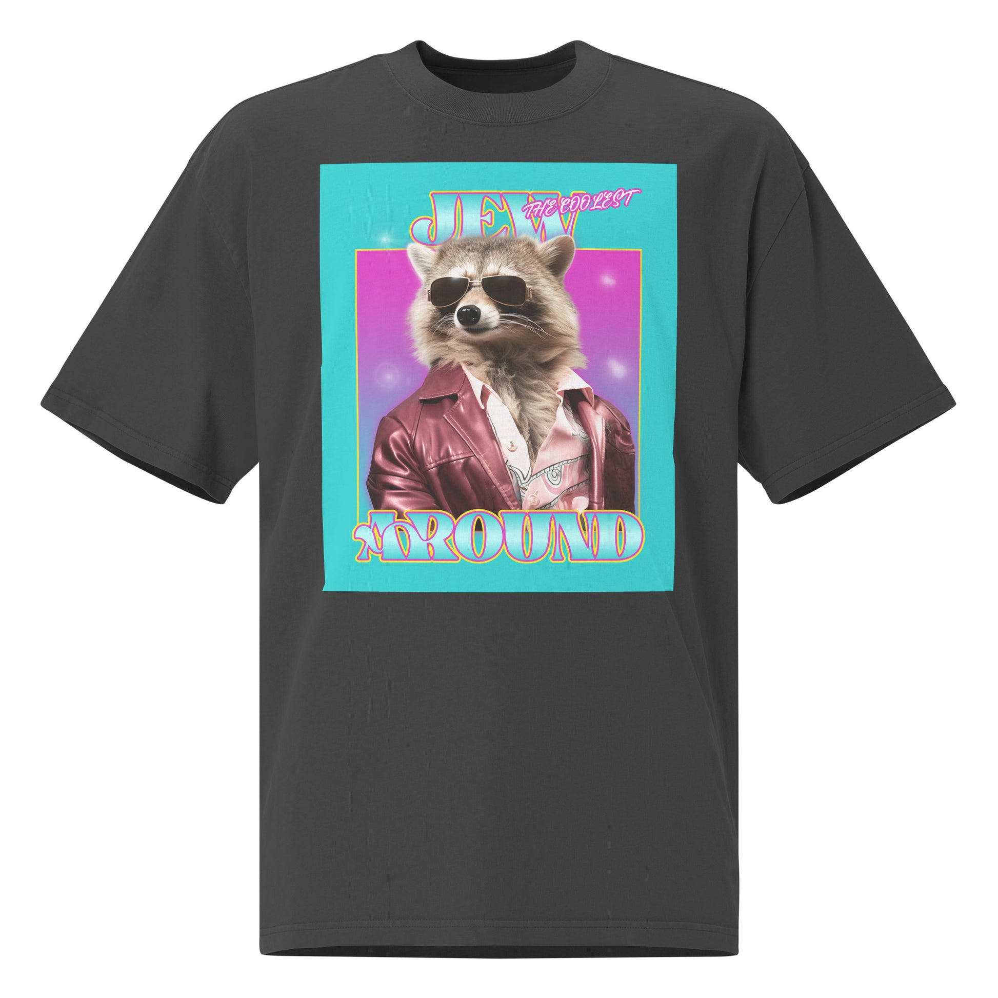 Mr Racoon | Unisex Oversized Faded T-Shirt