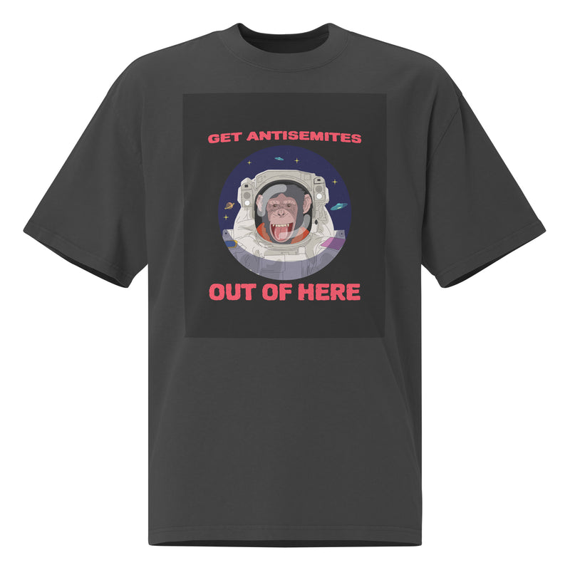 Get Alien Out | Antisemitism | Unisex Oversized Faded T-Shirt