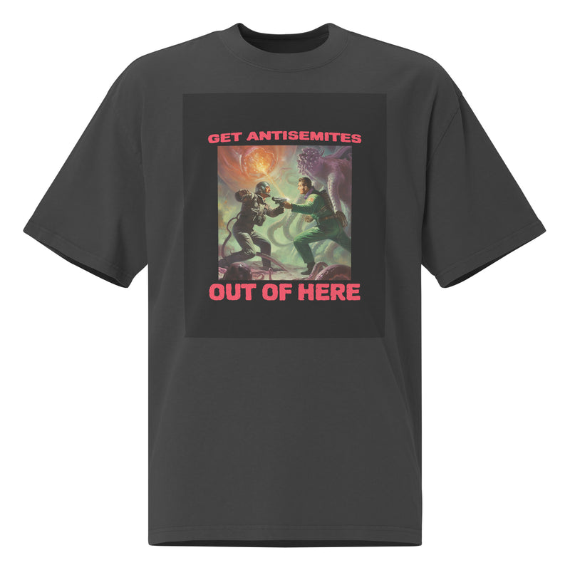 Get Alien Out | Antisemitism | Unisex Oversized Faded T-Shirt