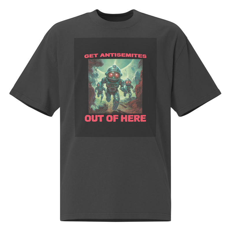 Get Alien Out | Antisemitism | Unisex Oversized Faded T-Shirt