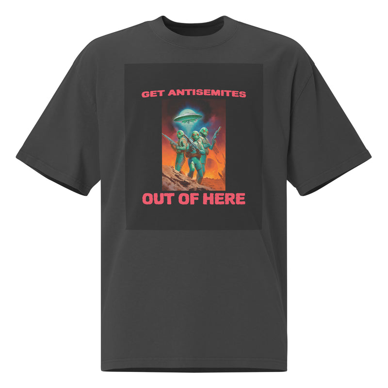 Get Alien Out | Antisemitism | Unisex Oversized Faded T-Shirt