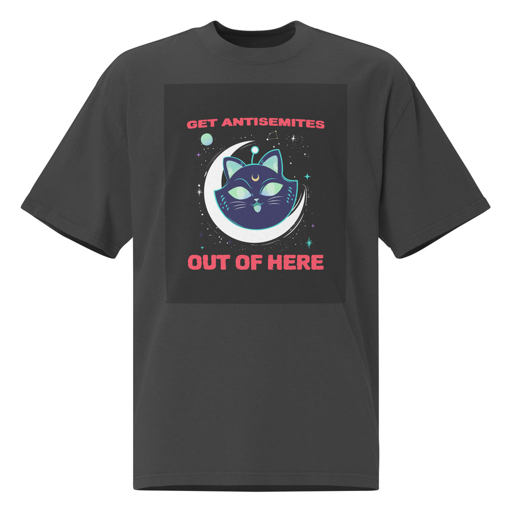 Get Alien Out | Antisemitism | Unisex Oversized Faded T-Shirt