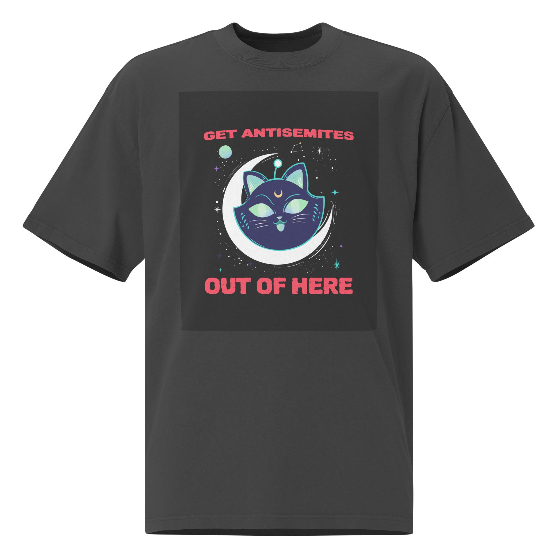 Get Alien Out | Antisemitism | Unisex Oversized Faded T-Shirt