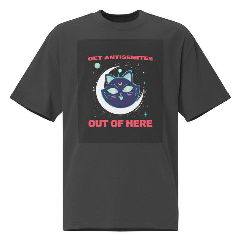 Get Alien Out | Antisemitism | Unisex Oversized Faded T-Shirt