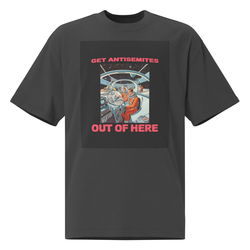 Get Alien Out | Antisemitism | Unisex Oversized Faded T-Shirt