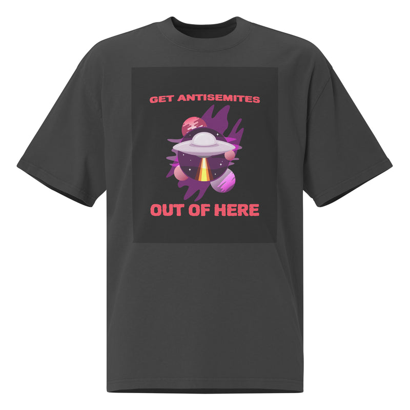 Get Alien Out | Antisemitism | Unisex Oversized Faded T-Shirt