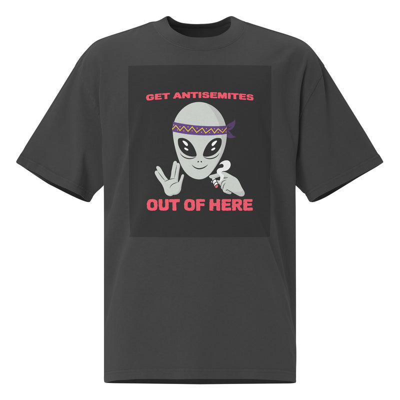 Get Alien Out | Antisemitism | Unisex Oversized Faded T-Shirt