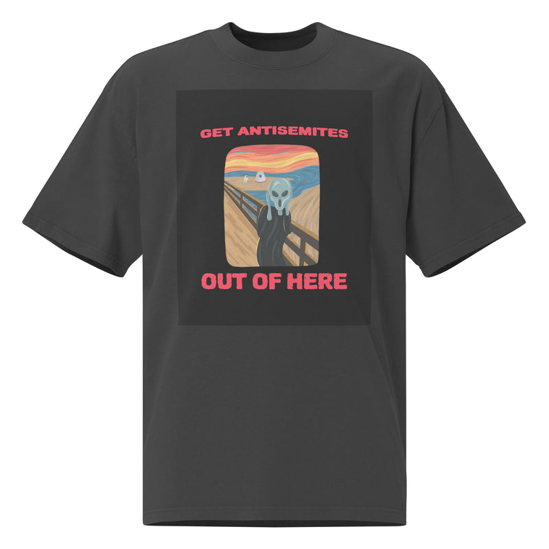 Get Alien Out | Antisemitism | Unisex Oversized Faded T-Shirt
