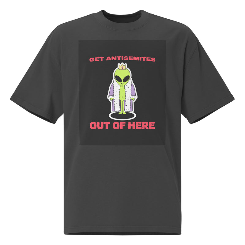 Get Alien Out | Antisemitism | Unisex Oversized Faded T-Shirt
