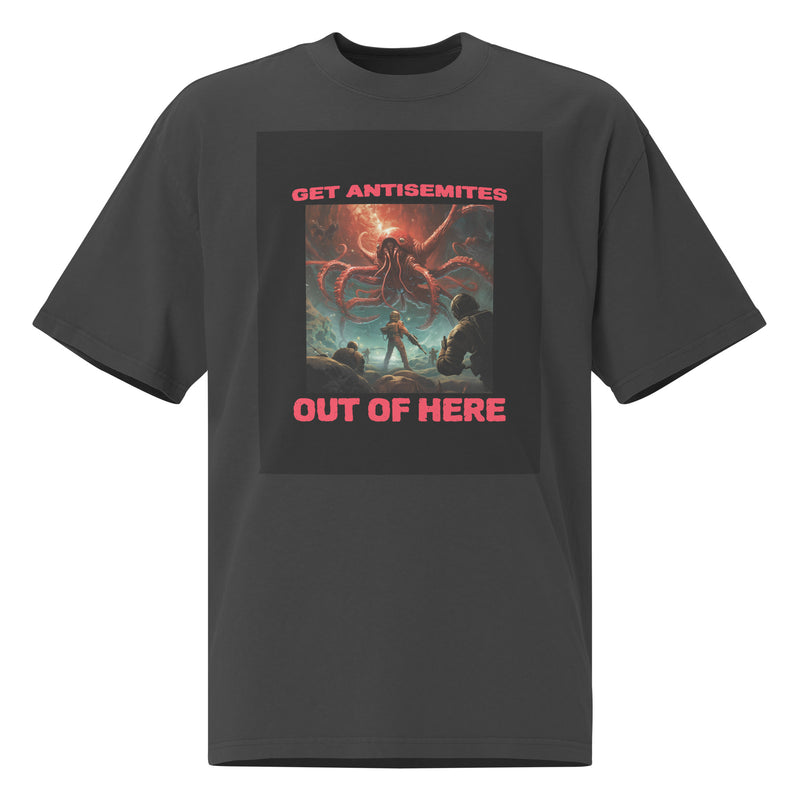 Get Alien Out | Antisemitism | Unisex Oversized Faded T-Shirt