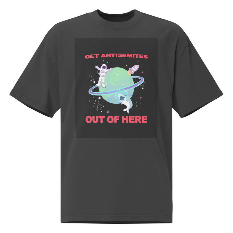 Get Alien Out | Antisemitism | Unisex Oversized Faded T-Shirt