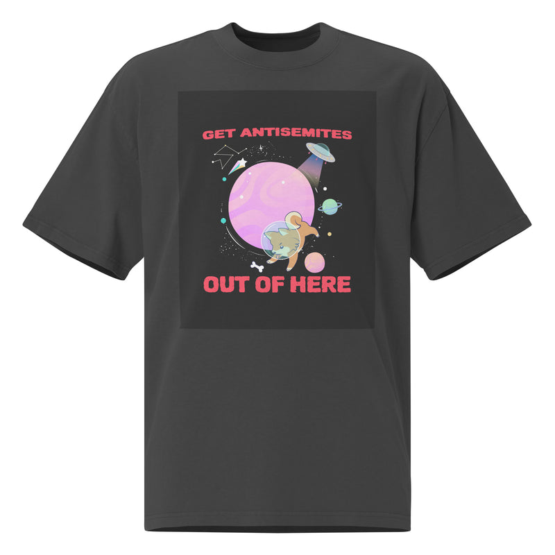 Get Alien Out | Antisemitism | Unisex Oversized Faded T-Shirt
