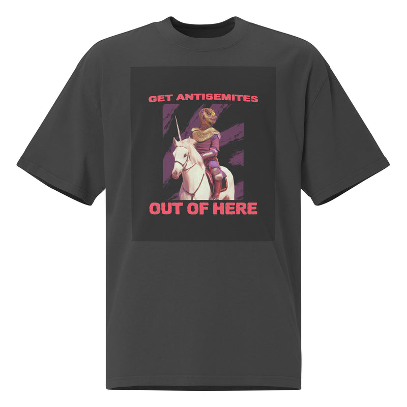 Get Alien Out | Antisemitism | Unisex Oversized Faded T-Shirt