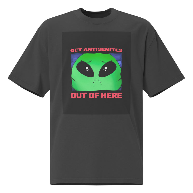 Get Alien Out | Antisemitism | Unisex Oversized Faded T-Shirt