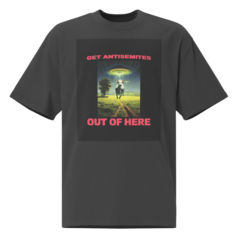 Get Alien Out | Antisemitism | Unisex Oversized Faded T-Shirt