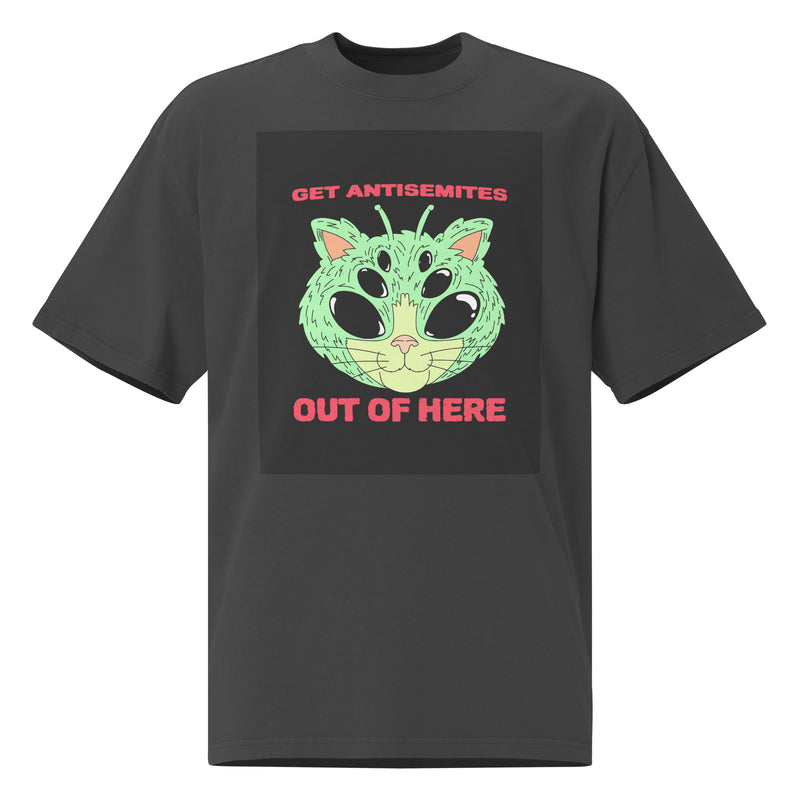 Get Alien Out | Antisemitism | Unisex Oversized Faded T-Shirt