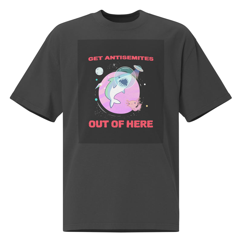 Get Alien Out | Antisemitism | Unisex Oversized Faded T-Shirt