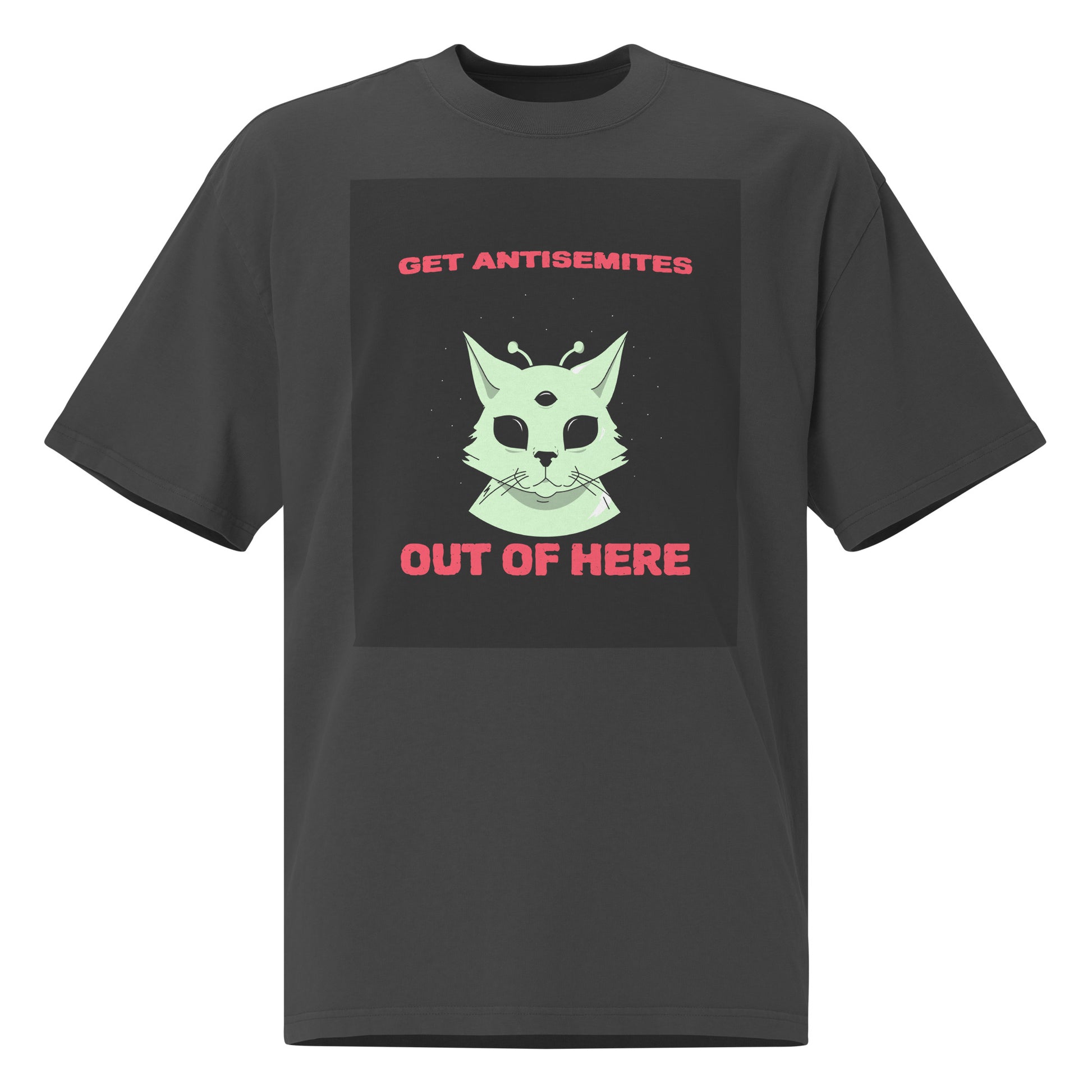Get Alien Out | Antisemitism | Unisex Oversized Faded T-Shirt