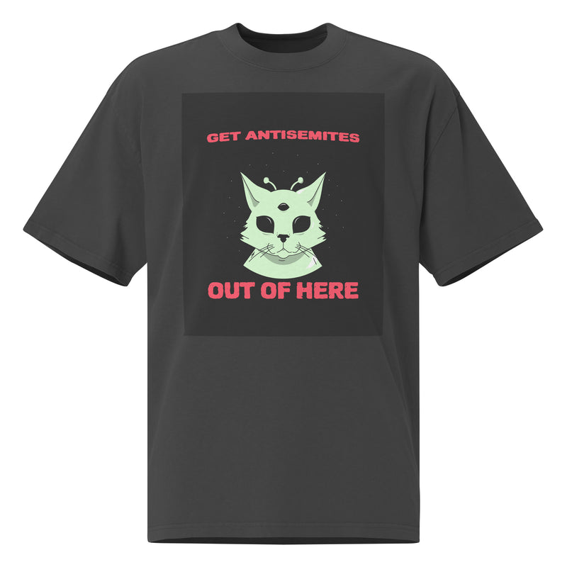 Get Alien Out | Antisemitism | Unisex Oversized Faded T-Shirt