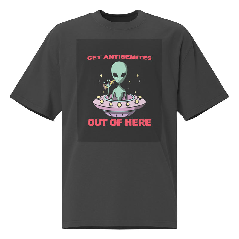 Get Alien Out | Antisemitism | Unisex Oversized Faded T-Shirt