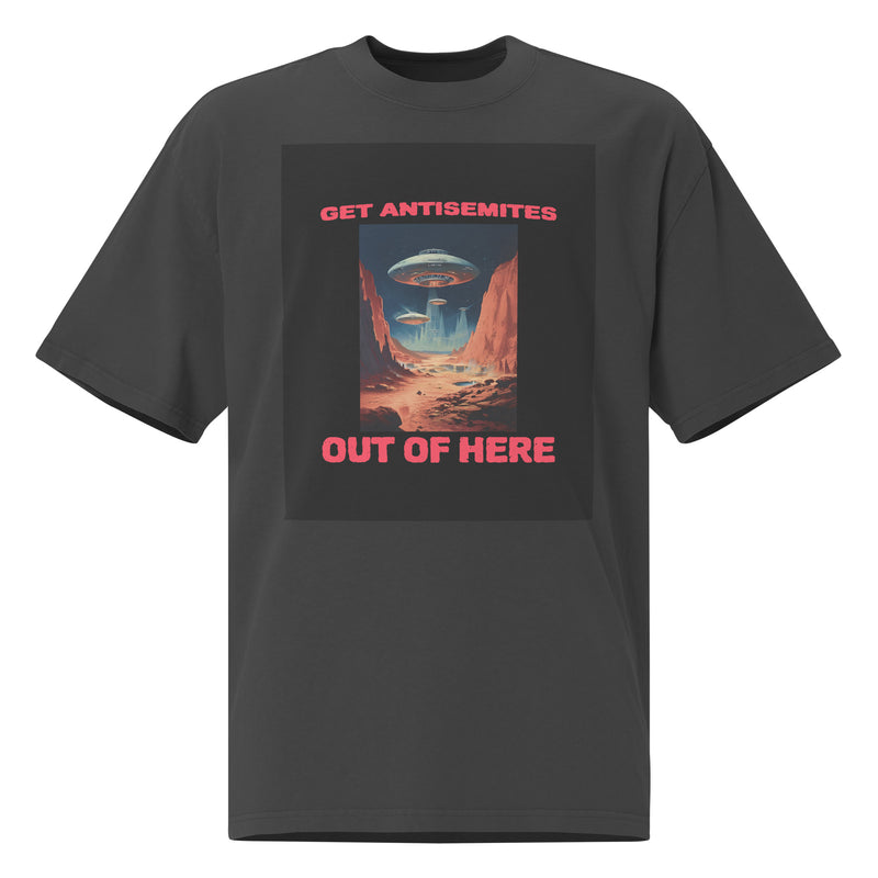 Get Alien Out | Antisemitism | Unisex Oversized Faded T-Shirt