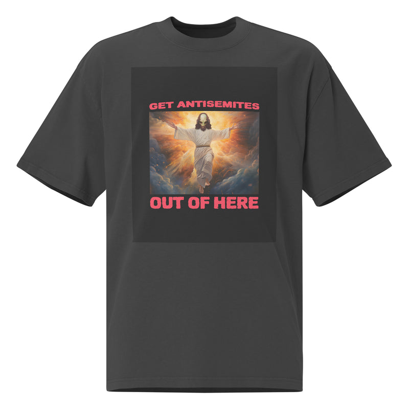 Get Alien Out | Antisemitism | Unisex Oversized Faded T-Shirt