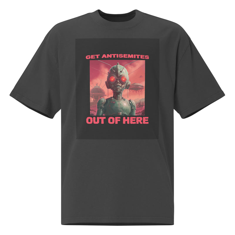 Get Alien Out | Antisemitism | Unisex Oversized Faded T-Shirt