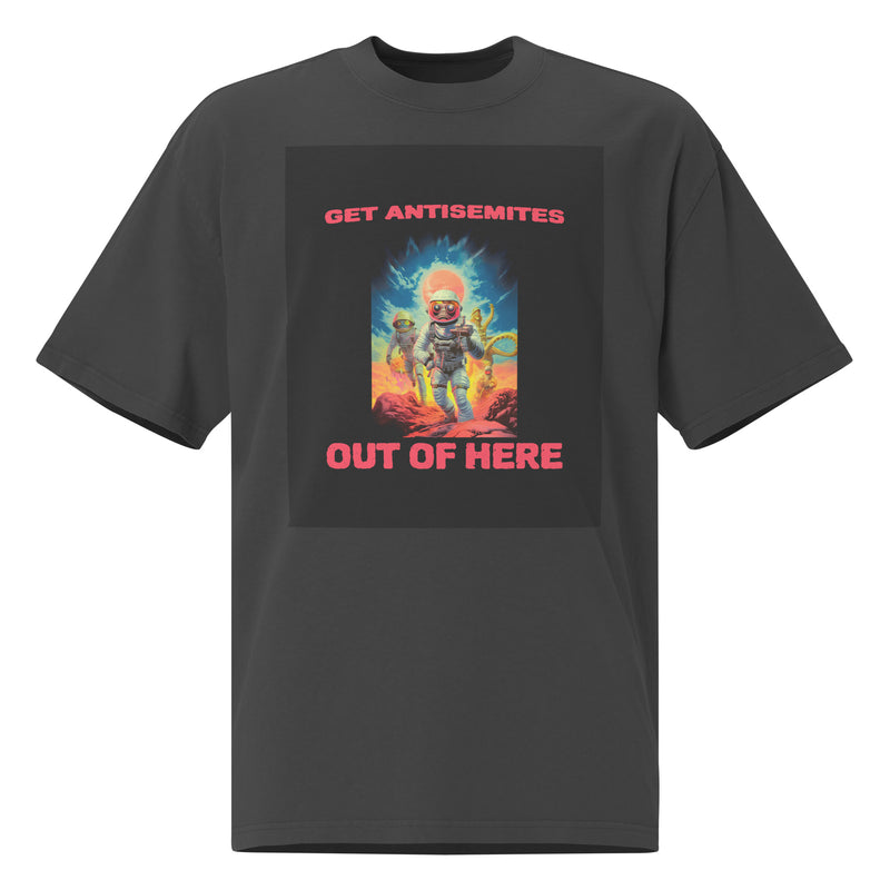 Get Alien Out | Antisemitism | Unisex Oversized Faded T-Shirt