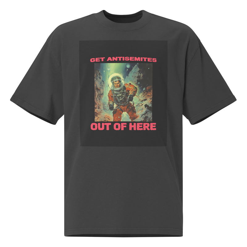 Get Alien Out | Antisemitism | Unisex Oversized Faded T-Shirt