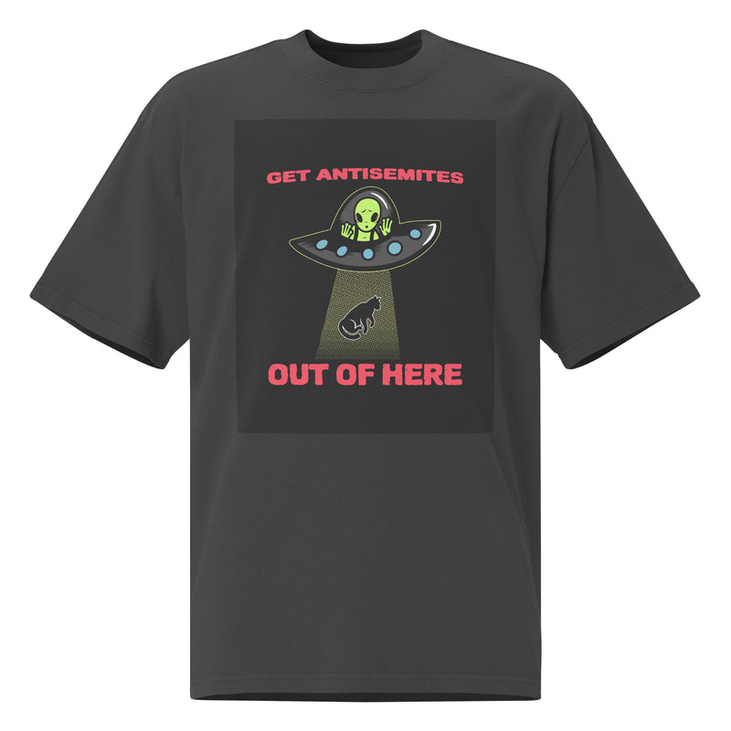 Get Alien Out | Antisemitism | Unisex Oversized Faded T-Shirt
