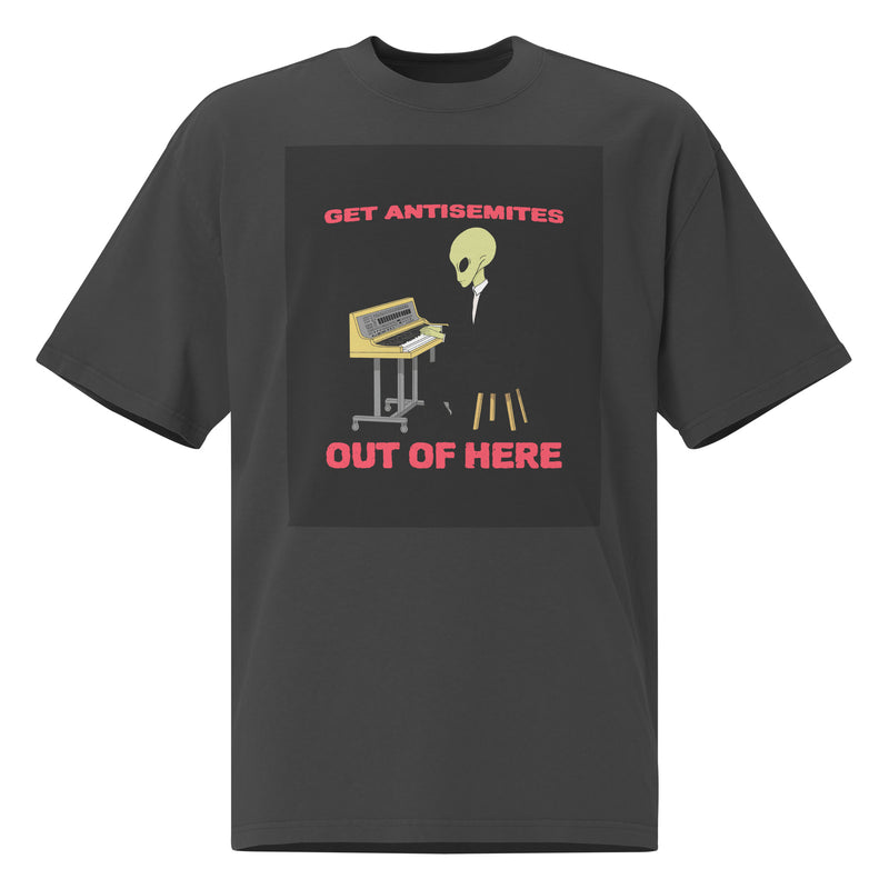 Get Alien Out | Antisemitism | Unisex Oversized Faded T-Shirt